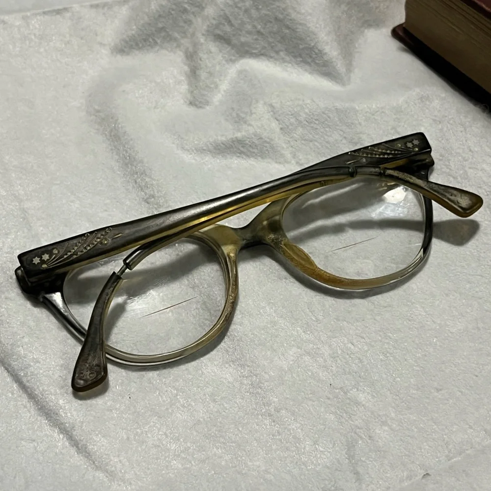 Vintage cat eye , frames made in France glasses